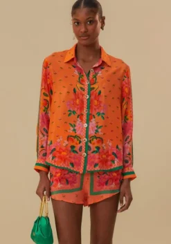 Discount Farm Rio Fruit Garden Scarf Shorts Orange