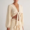 Hot Pearl & Caviar Gauze Skort Butter