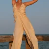 Best Pitusa Goddess Ruched Jumpsuit Melon