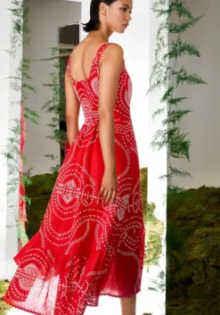 Discount Charo Ruiz Graba Long Dress Red Nelum
