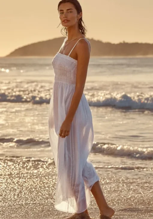 Online Sea Level Heatwave Bandeau Dress White