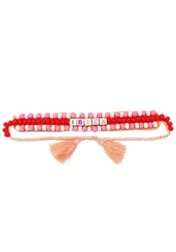 New De Siena Ibiza Beaded Resort Bracelet Orange