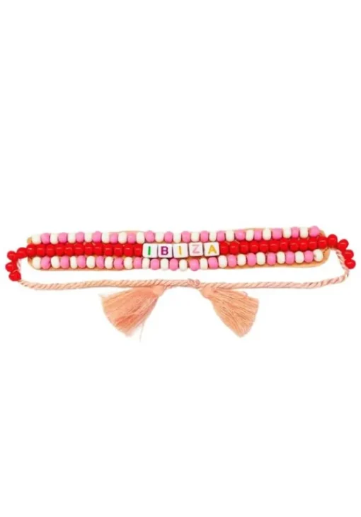 New De Siena Ibiza Beaded Resort Bracelet Orange