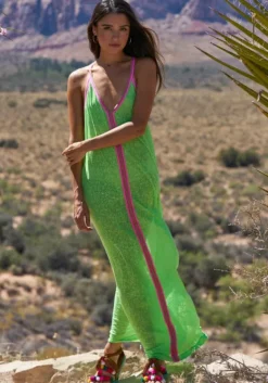 Best Pitusa Inca Maxi Sun Dress Lime