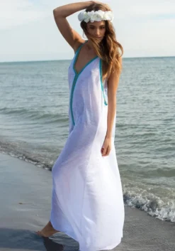 Online Pitusa Inca Maxi Sun Dress White