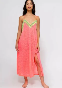Discount Pitusa Inca Slip Dress Hot Pink