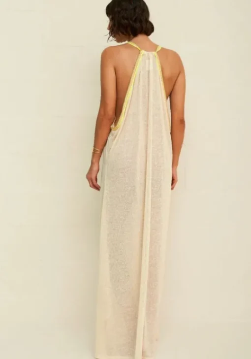 Sale Pitusa Inca Sun Dress Ecru