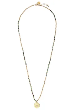 Sale Belle Mais Pas Que Indira Necklace Green