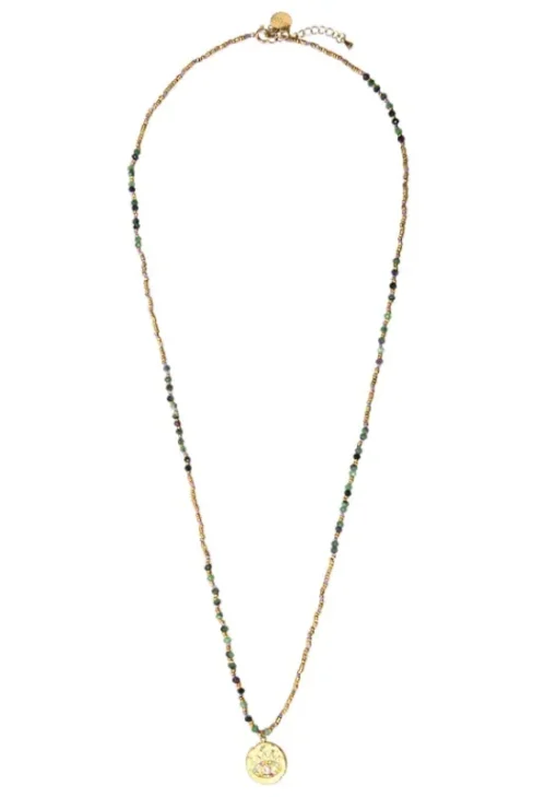 Sale Belle Mais Pas Que Indira Necklace Green