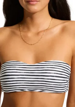 Sale Seafolly Bandeau Bikini Isla Palm