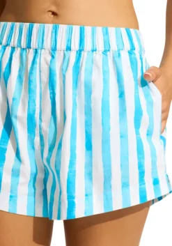 Best Seafolly Isla Palm Shorts Turquoise Isla Palm Turquoise