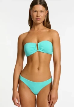 Fashion JETS Swimwear Isla Rib U Trim Bandeau Bikini Dolce