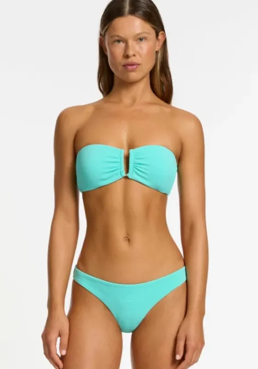 Fashion JETS Swimwear Isla Rib U Trim Bandeau Bikini Dolce