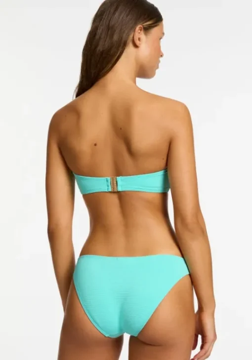 Fashion JETS Swimwear Isla Rib U Trim Bandeau Bikini Dolce
