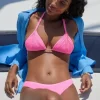 Hot PQ Swim Isla Triangle Bikini Vivid Pink