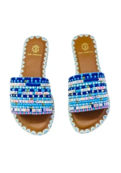 Online De Siena Italia Beaded Sandals Blue