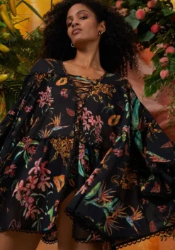 Discount Charo Ruiz Ivet Kaftan Black Fresca