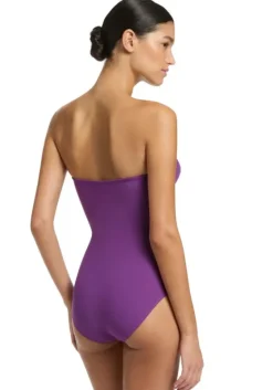 Online JETS Swimwear Jetset Bandeau Swimsuit Amethyst