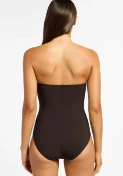 Sale JETS Swimwear Jetset Bandeau Swimsuit Chocolate