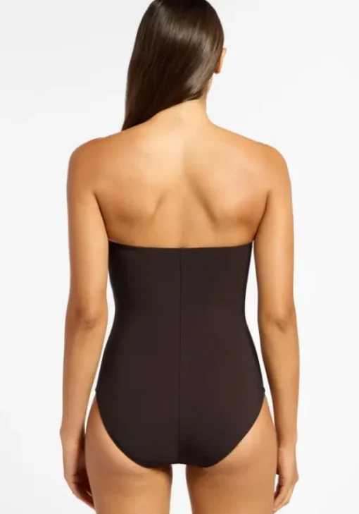 Sale JETS Swimwear Jetset Bandeau Swimsuit Chocolate