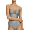 Best JETS Swimwear Jetset Bandeau Swimsuit Silver