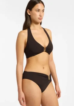 New JETS Swimwear Jetset DD Halter Bikini Chocolate