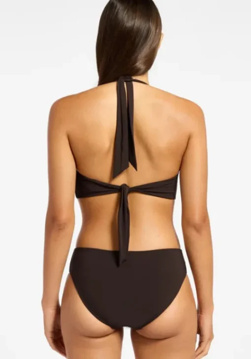 New JETS Swimwear Jetset DD Halter Bikini Chocolate
