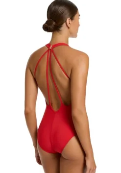 Outlet JETS Swimwear Jetset Deep V Swimsuit Rosso