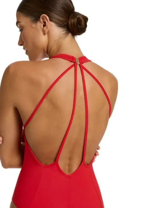 Outlet JETS Swimwear Jetset Deep V Swimsuit Rosso