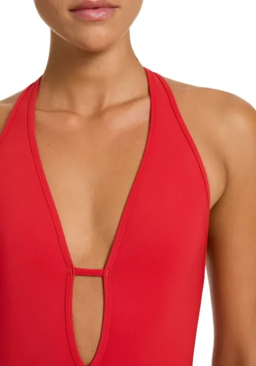 Outlet JETS Swimwear Jetset Deep V Swimsuit Rosso
