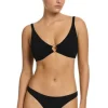 Hot JETS Swimwear Jetset Trim Triangle Bikini Black