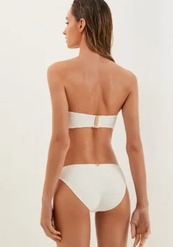 New Vix Swimwear Jill Square Bandeau Bikini Off White