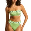 Outlet Seafolly Kasbah Bandeau Bikini Sage Kasbah Sage