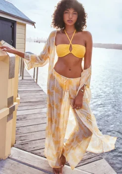 New Seafolly Kasbah Sheer Beach Pant Kasbah Yellow