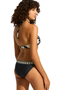 Outlet Seafolly Kasbah Underwire Halter Bikini Black Kasbah Black