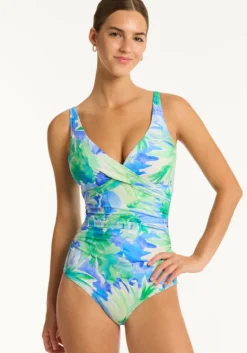 New Sea Level Cross Front Swimsuit Key Largo