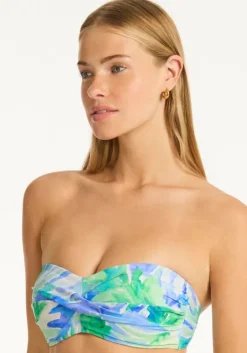 Online Sea Level Twist Bandeau Bikini Key Largo