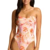 Best Seafolly La Mer Bandeau Swimsuit White