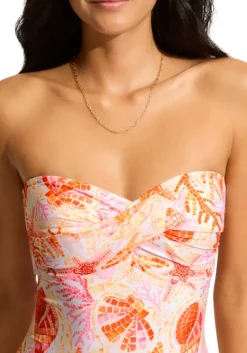 Best Seafolly La Mer Bandeau Swimsuit White