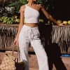 Hot Faithfull The Brand Le Monoa One Shoulder Top White