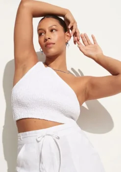 Hot Faithfull The Brand Le Monoa One Shoulder Top White