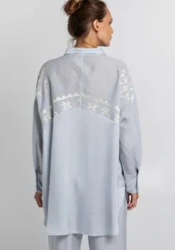 Clearance Greek Archaic Kori Lefkada Shirt Tunic Grey