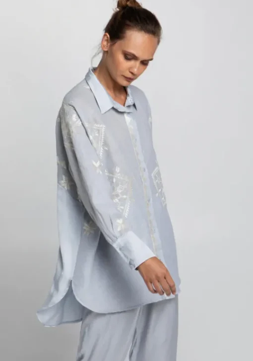 Clearance Greek Archaic Kori Lefkada Shirt Tunic Grey