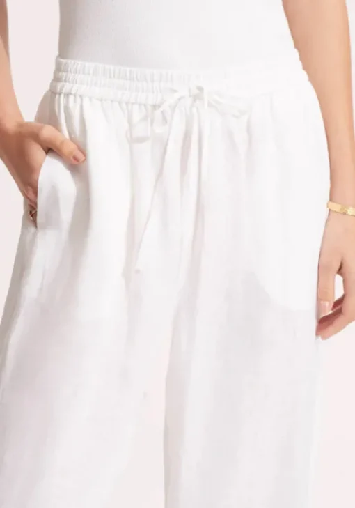 Best Seafolly Linen Pant White