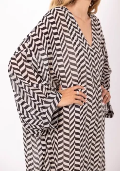 Sale Sundress Louli Kaftan Black Stripe