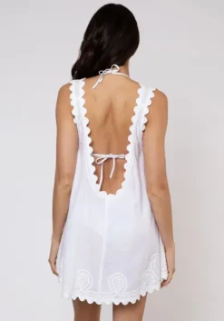 Sale Juliet Dunn Low Back Dress White