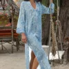 Clearance Miss June Lulu Kaftan Blue