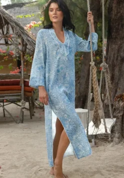 Clearance Miss June Lulu Kaftan Blue