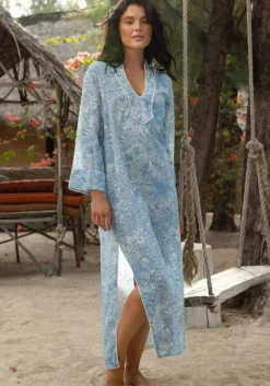 Clearance Miss June Lulu Kaftan Blue