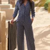 Best Melissa Odabash Lynn Jumpsuit Links Navy